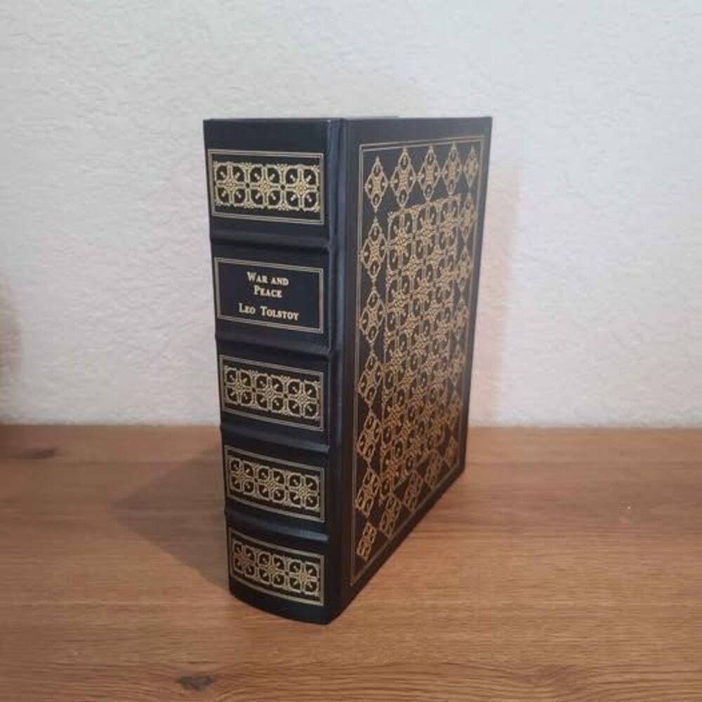 War and Peace Leo Tolstoy Time Warner 1991 Leatherette Hardcover + Pamphlet